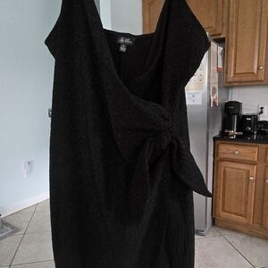 Lily Rose Elegant Black Mini Dress